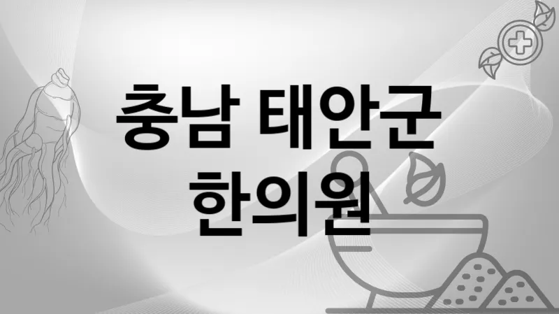 충남 태안군 한의원 추천 TOP 3