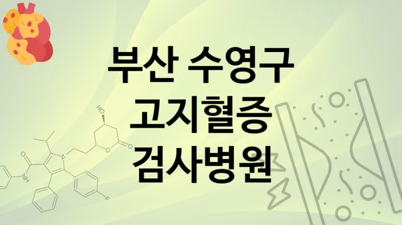 부산 수영구 고지혈증 검사 병원 추천 TOP 5