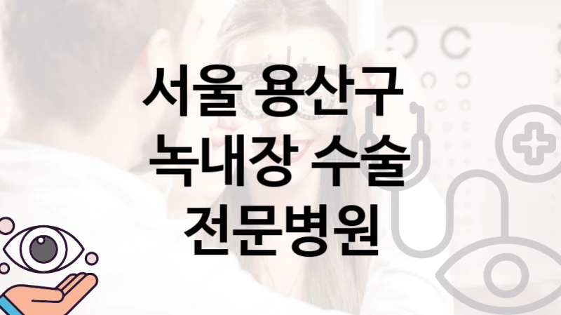 서울 용산구 
녹내장 수술 전문병원