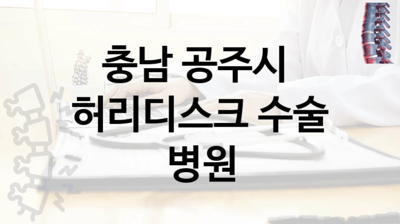 충남 공주시 
허리디스크 수술 병원