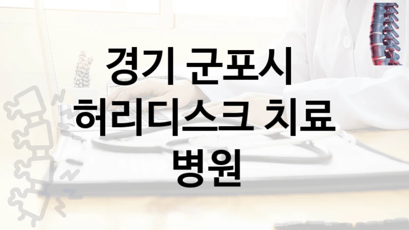 경기 군포시 
허리디스크 치료 병원