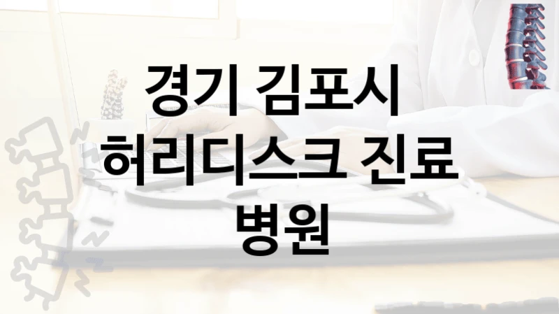 경기 김포시 
허리디스크 진료 병원