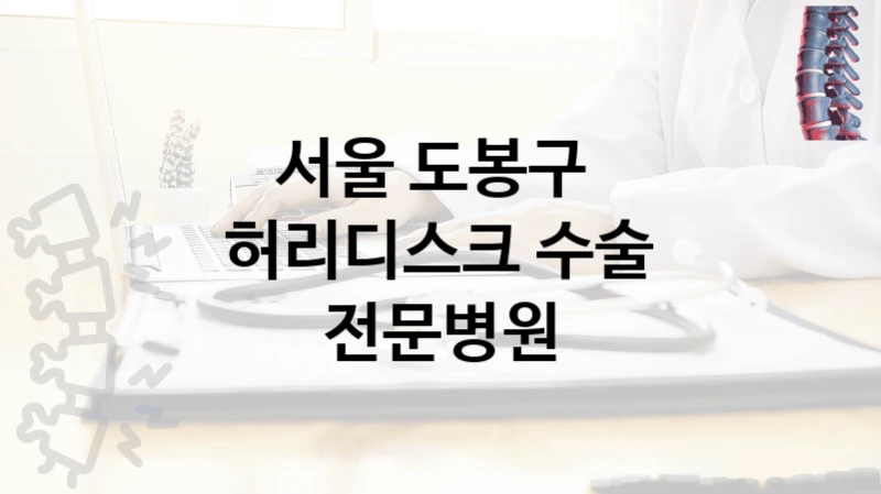 서울 도봉구 
허리디스크 수술 전문병원