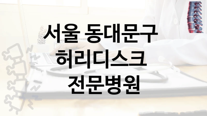 서울 동대문구 
허리디스크  전문병원