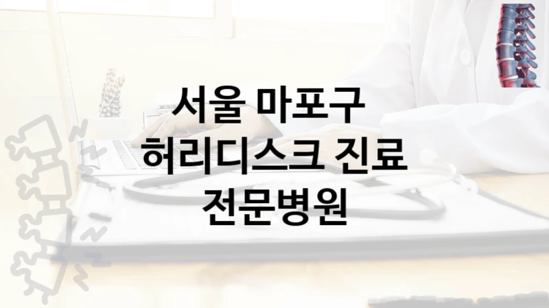 서울 마포구 
허리디스크 진료 전문병원