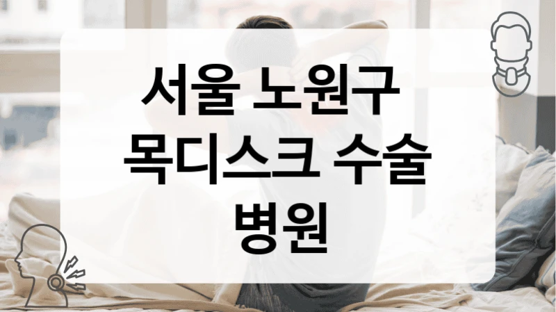 서울 노원구 
목디스크 수술 병원