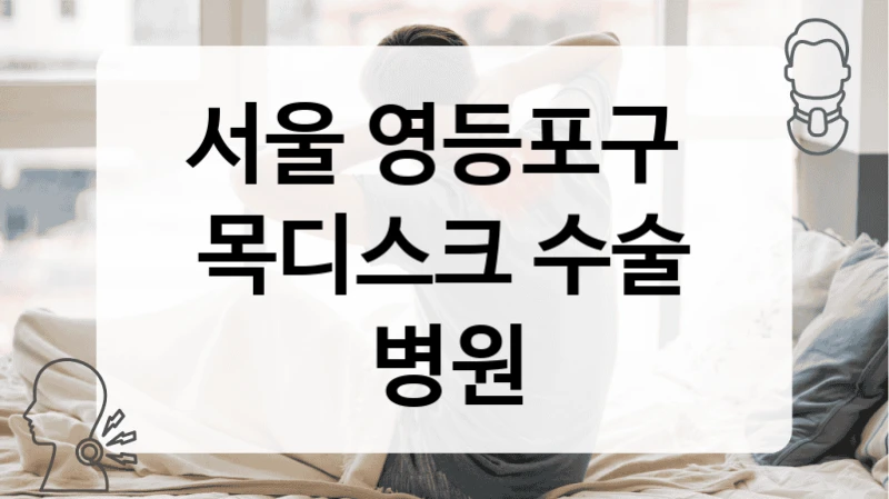 서울 영등포구 
목디스크 수술 병원