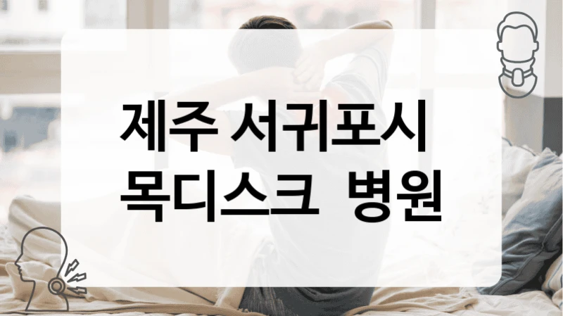 제주 서귀포시 
목디스크  병원