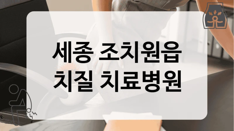 세종 조치원읍 치질 치료병원