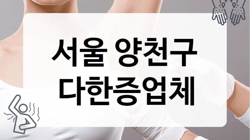 양천구 다한증 정밀 검사 시스템 병원 목록