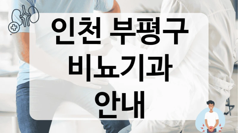 부평구 비뇨기과 생활습관 교정 상담 병원 가이드